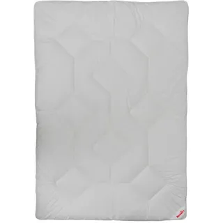 Paradies Ganzjahresdecke Columbus, Weiß, Textil, Füllung: Polyester, 155x220 cm, pflegeleicht, atmungsaktiv, luftdurchlässig, Schlaftextilien, Bettdecken, 4 Jahreszeiten Bettdecken