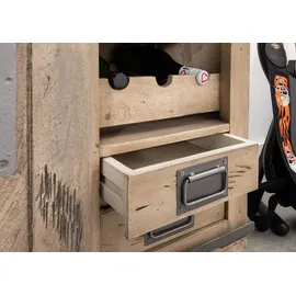 MASSIVMOEBEL24.DE Weinkommode Mango 80x40x82 whitewash lackiert RAILWAY #340