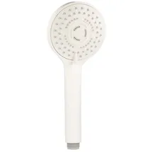 tecuro Handbrause ew-100 mit 5-Funktionen - ø 100 mm mit Antikalkdüsen - weiß-matt - Tecuro
