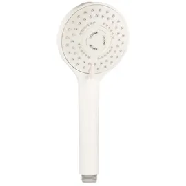 tecuro Handbrause ew-100 mit 5-Funktionen - ø 100 mm mit Antikalkdüsen - weiß-matt - Tecuro