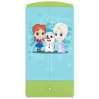 99rooms Kinderkleiderschrank Dreams Motiv VIII 2-türig 99rooms grün