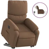 vidaXL Relaxsessel mit Aufstehhilfe Elektrisch Polyester 50 x 99 x 50 cm Braun