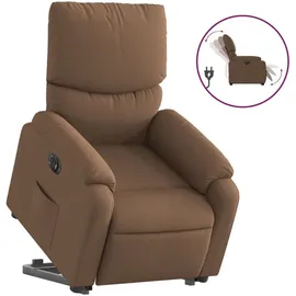 vidaXL Relaxsessel mit Aufstehhilfe Elektrisch Polyester 50 x 99 x 50 cm Braun