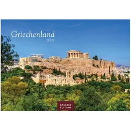 Casares Edition Griechenland Kalender 2026 – Wandkalender Fotokalender Griechenland 24x35 cm - – mit beeindruckenden Fotos
