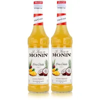 Monin Sirup Pina Colada 700ml - Cocktails Milchshakes Kaffeesirup (2er Pack)