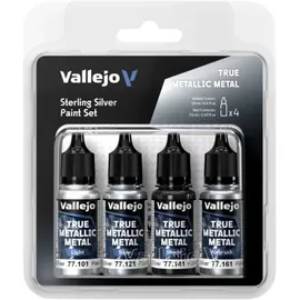 Vallejo Farbsatz True Metallix Sterling Silver 77251