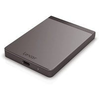Lexar SL200 512GB Portable SSD, Externe SSD, Solid State Drive, Bis zu 550 MB/s Lesen, 400 MB/s Schreiben, USB Type-C (LSL200X512G-RNNNG)