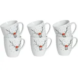 CreaTable Kaffeetasse 0,3 l Weiß 6 St.