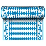 Papstar Tischläufer soft selection blau, weiß 40,0 cm x 24,0 m, 1 Rolle