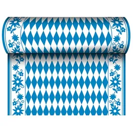 Papstar Tischläufer soft selection blau, weiß 40,0 cm x 24,0 m, 1 Rolle