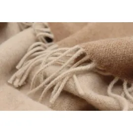 Biederlack Kuscheldecke 150 x 200 cm Beige/Braun
