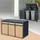 ML-Design Mülltonnenbox 200 x 80 x 116,3 cm bronze