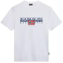 Napapijri T-Shirt S-aylmer - Weiß,Dunkelblau,Dunkelrot - M
