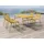vente-unique Gartenmöbel-Set 5-tlg. Senfgelb
