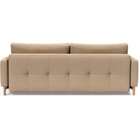 INNOVATION LIVING TM Schlafsofa Pyxis 3-Sitzer mit extrabreiter Bettfunktion, Skandi-Design, Multifunktionssofa, extrabequem durch Taschenfederkern, Dauerschläfer blau