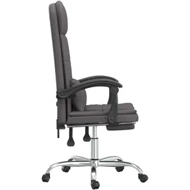 vidaXL Bürostuhl mit Massagefunktion Kunstleder Grau