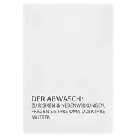 17;30 HOME Geschirrtuch weiss, DER ABWASCH: ZU RISIKEN & NEBENWIRKUNGEN, grau