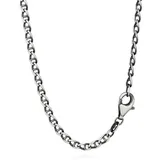 NKlaus Silberkette 45cm Steg - Panzerkette 925 Sterling Silber diamantiert Halskette 2,6m, Made in Germany silberfarben