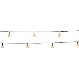 Lumi Jardin Lichterkette schwarz 5,8 m 20 Kugeln
