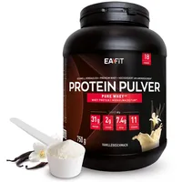 Protein Pulver Vanille 750g - Premium Eiweiss protein pulver für Muskelaufbau - Whey Protein Isolate - Protein Pulver mit Shaker Empfehlung - für Shaker Protein & Fitness - EAFIT