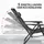 Outsunny Sonnenliegen-Set 90 x 65 x 110 cm Schwarz