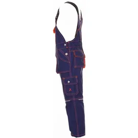 Planam Junior Latzhose marine/orange 86/92