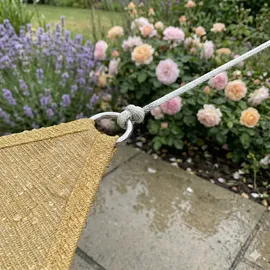 Relaxdays Sonnensegel, HDPE Beige