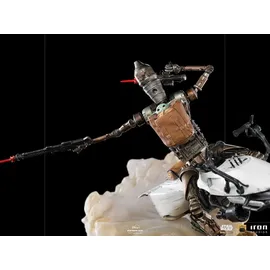 Iron Studios The Mandalorian - IG-11 and The Child Deluxe Statue 1/10 - Schwarz
