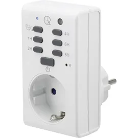 Renkforce Steckdosen-Timer analog 1800 W Weiß