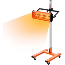 Vevor Infrarot-Härtungslampe, 1500 W, 1–60 Min. Zeiteinstellung, Auto-Härtungslampe mit automatischer Heizung und Halterung, 31,8 m2 große Backfläche, Sprüh-Backkabinenheizungen, Lacktrockner
