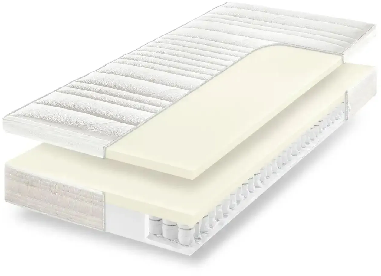 Dreamer Junges Wohnen 7-Zonen-Latex-Tonnentaschenfederkernmatraze  Senso 3 ¦ weiß ¦ Maße (cm): B: 100 H: 24
