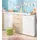 Priess Kombikommode 123 x 71 x 38 cm Weiß / Beige