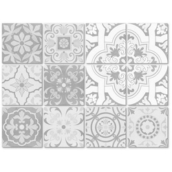 K&L Wall Art Fliesenaufkleber »Ornamente Betonoptik«, selbstklebend