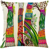 Kissenbezug 80x80 Elefant Grün Orange Kopfkissenbezug 80x80 Baumwolle Leinen sofakissen mit Reißverschluss Dauerhaft Kissenbezüge 80x80 Knitterfreie Starke Atmungsaktivität Couchkissen 1 Pcs