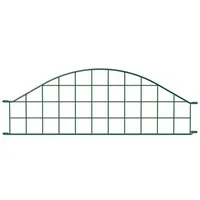 GAH Alberts Alberts Rabatten-Zaunfeld Bogen mittig oben 77,7 x 26,5 cm grün