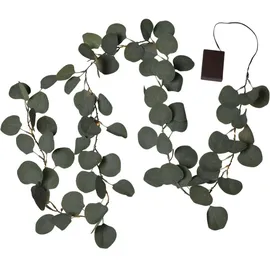 MARELIDA LED-Lichterkette Eukalyptus 180 cm grün
