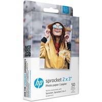 HP Zink Fotopapier 50 Blatt), kompatibel mit tragbarem Kettenrad-Fotodrucker"