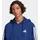 adidas Kapuzensweatshirt ADIDAS SPORTSWEAR "M 3S FT FZ HD", Herren, Gr. XXL, blau (dunkelblau, weiß), Obermaterial: 55% Baumwolle, 36% Polyester, 9% Viskose, normal, Rundhals, Sweatshirts