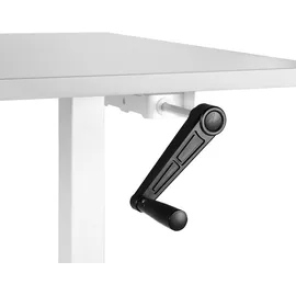 Beliani Schreibtisch Destines Grau / Weiß