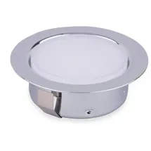 Kalb Material Für Möbel kalb | LED 12VDC Einbauspot Unterbauspot Einbaustrahler für Möbel, Metall-chrom mit ABS, 2W, Lichtfarbe:neutralweiß