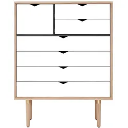 Andersen Furniture - S8 Kommode, Eiche geseift / Fronten weiß