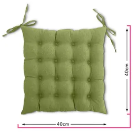 Wometo Sitzkissen 40 x 40 cm grün 2 St.
