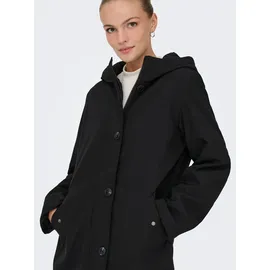 Only Parka ONLY "ONLOLIVIA LIFE PARKA COAT CS OTW", Damen, Gr. M, schwarz, Web, Obermaterial: 100% Polyester, unifarben, Jacken Parka