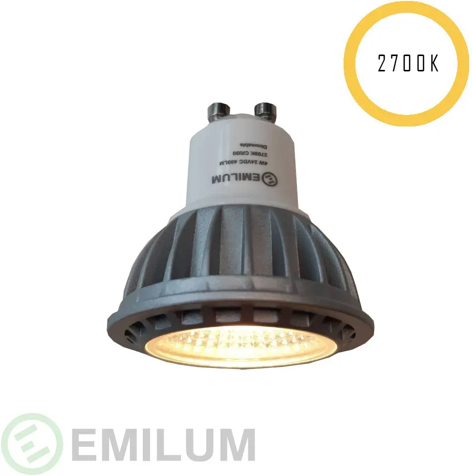 Emilum LED-Retrofit-Spot,  24V, 4W, 2700K, GU10