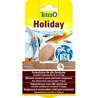 Tetra Holiday Ferienfutter - Gelfutterblock Fischfutter für eine ausgewogene Ernährung aller Zierfische über einen längeren Zeitraum, 30 g