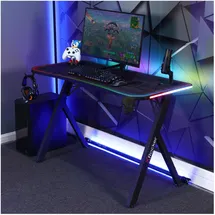 X Rocker Lumio Gaming-Tisch schwarz