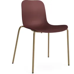 Norr11 Langue Stuhl, messing / burgundy