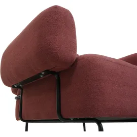 Mendler Lounge-Sessel HWC-L83 Bouclé 0 x 0 x 0 cm Altrosa höhenverstellbar