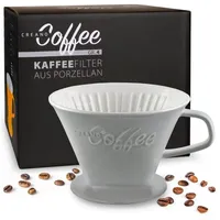 Creano Porzellan Kaffeefilter - Filter Größe 4 für Filtertüten
