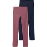 NAME IT NKFVIVIAN 2P Legging L NOOS 13205781, Deco Rose/Packed with Dark SAP, 122/128